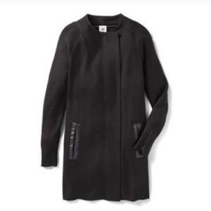 ⭐Black CAbi 3351 Tailor Ponte Knit Full Zip Coat⭐